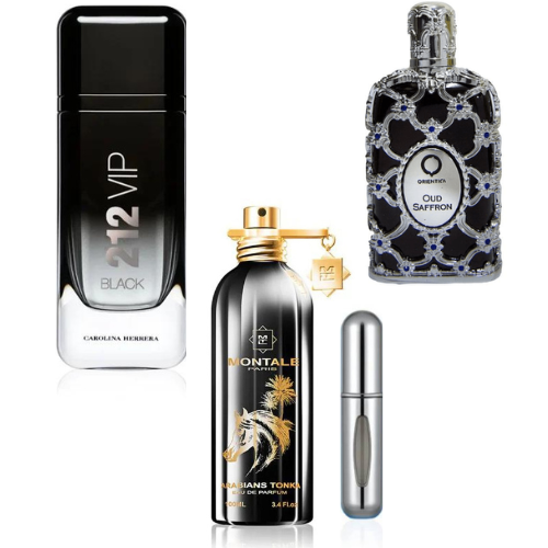 212 VIP B+Orientica Oud+Arabians Tonka+Perfumero